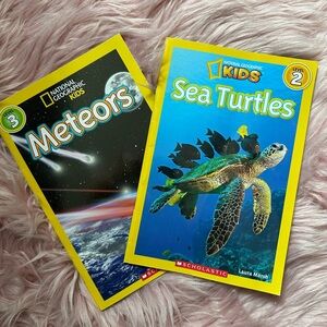 National Geographic Kids Book Set Meteors and Sea Turtles